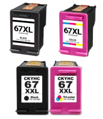 HP 67, 67XL, 67XXL Extra High Yield Ink Cartridges